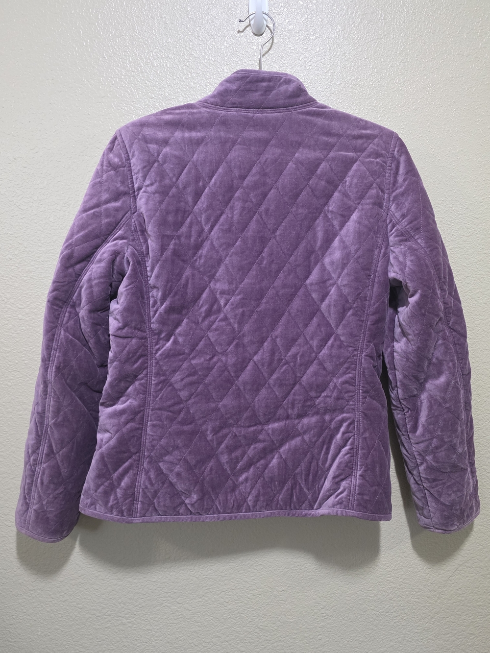 Coach Women's Quilted Velvet Jacket in Lavender Size Med - Picture 2 of 9